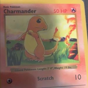 Shadowless 1999 charmander card